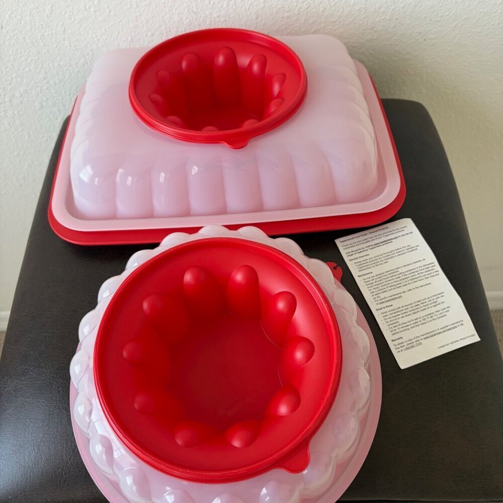 Tupperware Multi-Layer and Round Jel Party Molds Set NEW - Picture 4 of 6